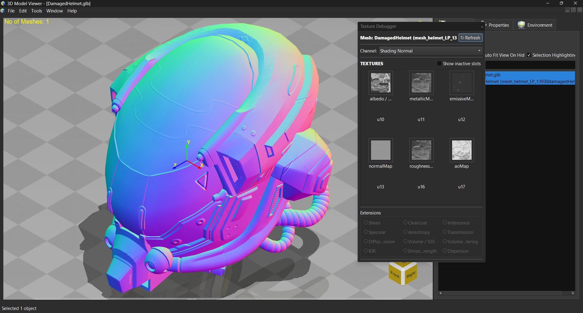 Texture Debugger Panel