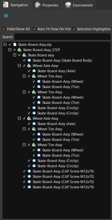 Scene Graph Tree Widget
